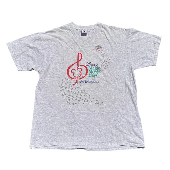 Walt Disney World Magic Music Days Y2k gray Short Sleeve T Shirt - Picture 1 of 4